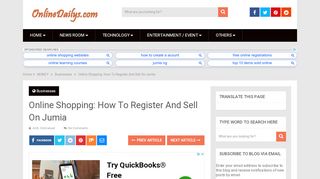 
                            12. Online Shopping: How To Register And Sell On Jumia - ONLINE DAILYS