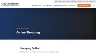 
                            6. Online Shopping - Stay Safe Online