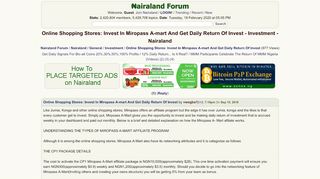 
                            9. Online Shopping Stores: Invest In Miropass A-mart And Get Daily ...