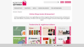 
                            7. Online-Shops testen & bewerten! | Konsumgöttinnen