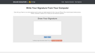 
                            5. Online Signature Capturing Pad - OnlineSignature.com