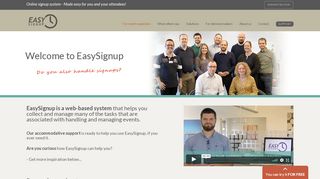 
                            5. Online signup system - Made easy for you and your attendees