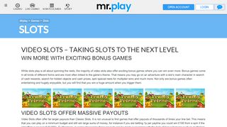 
                            6. Online Slots – Biggest Selection of Video Slots at mr.play Casino