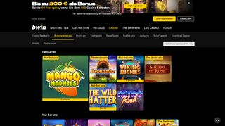 
                            6. Online Slots & Spielautomaten im bwin Casino