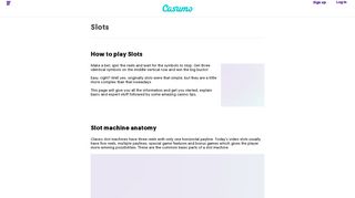 
                            4. Online Slots - the complete guide from casumo.com