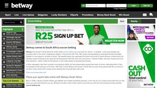 
                            10. Online soccer betting | Betway.co.za