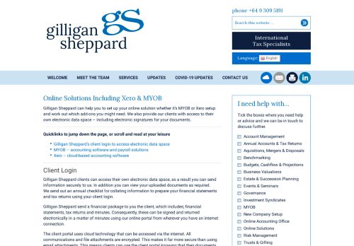 
                            8. Online Solutions such as Xero setup with Gilligan Sheppard