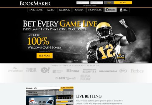 
                            10. Online Sports Betting at BookMaker Sportsbook