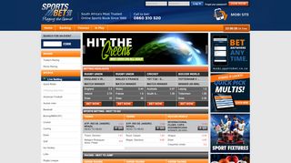 
                            9. Online Sports betting & Fixed Odds | Sportsbet.co.za Licensed in SA