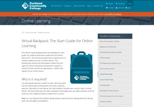 
                            11. Online Start Guide | Online Learning at PCC