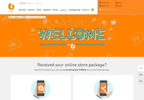 
                            3. Online Store Line Activation | U Mobile