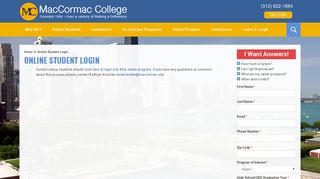 
                            7. Online Student Login | MacCormac College