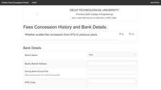 
                            2. Online Student Portal - DTU - Delhi Technological University