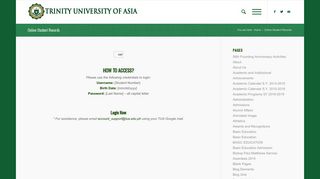 
                            1. Online Student Records – Trinity University of Asia