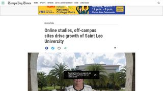 
                            6. Online studies, off-campus sites drive growth of Saint Leo University