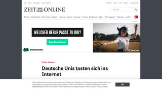 
                            12. Online-Studium: Deutsche Unis tasten sich ins Internet | ZEIT ONLINE