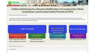 
                            12. Online Submission for Advance Notification of Construction Work ...