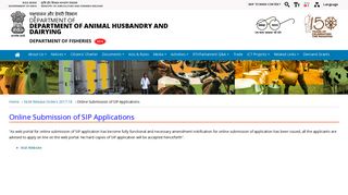 
                            4. Online Submission of SIP Applications | Department of Animal ...