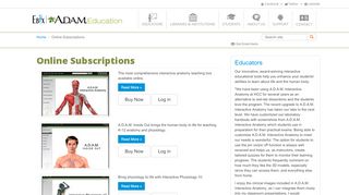 
                            7. Online Subscriptions - ADAM Education