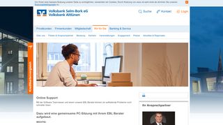 
                            11. Online Support - Volksbank Selm-Bork eG, Ihre Bank in Selm, Bork ...
