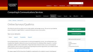 
                            13. Online Surveys | Computing & Communications Services