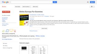 
                            7. Online Surveys For Dummies