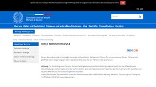 
                            6. Online-Terminvereinbarung - Consolato Generale - Monaco di Baviera