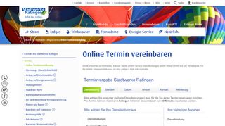 
                            5. Online-Terminvereinbarung - Stadtwerke Ratingen