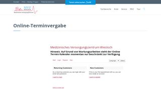 
                            8. Online-Terminvergabe › MVZ Wiesloch