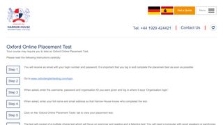 
                            4. Online Test and Testing Information - Harrow House