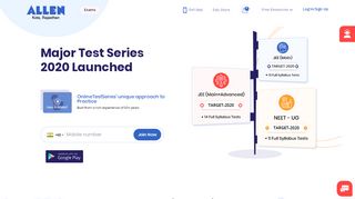 
                            3. Online Test Series by ALLEN Kota for Pre-Engineering, Pre-Medical ...
