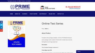 
                            4. Online Test Series - Prime | PG Medical Entrance Coaching Institute ...