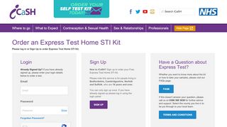 
                            7. Online testing STI - iCash express tests