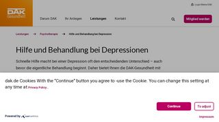 
                            4. Online-Therapieprogramm bei Depressionen | DAK-Gesundheit