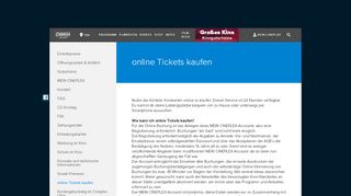 
                            11. online Tickets kaufen | Cineplex Olpe