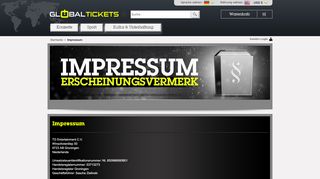 
                            3. Online Tickets von Global-Tickets | Impressum & Support