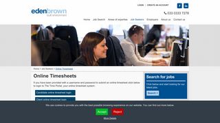 
                            9. Online Timesheets - Job Seekers - Eden Brown Built Environment