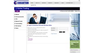 
                            3. Online Trading - Consortium Securities Limited