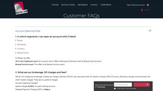 
                            7. Online Trading Customer FAQs | 5paisa