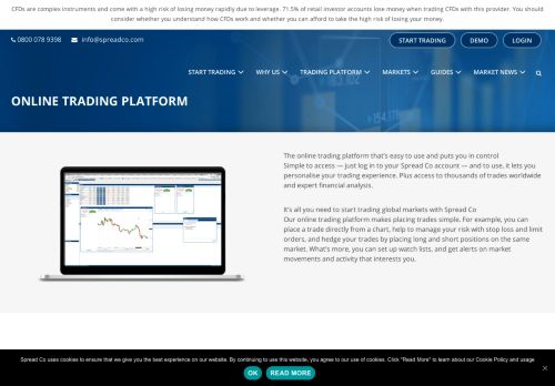 
                            4. Online Trading Platform | SpreadCo