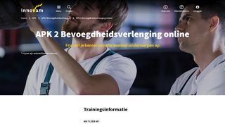 
                            3. Online training APK 2 Bevoegdheidsverlenging bij Innovam