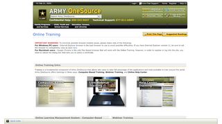 
                            4. Online Training - Army OneSource