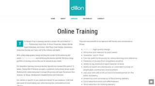 
                            6. Online Training - Dillon Productions