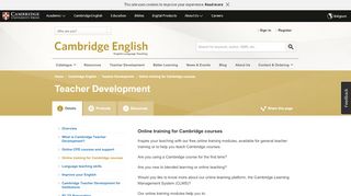 
                            11. Online training for Cambridge courses | Cambridge University Press