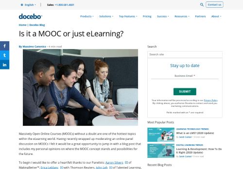 
                            10. Online training platform, Is it a MOOC or just eLearning? - Docebo
