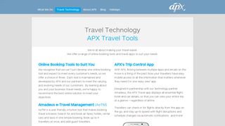 
                            11. Online Travel Booking Tools: Amadeus, Serko and Concur - APX Travel