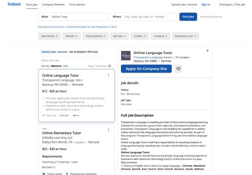 
                            9. Online Tutor Jobs, Employment | Indeed.com