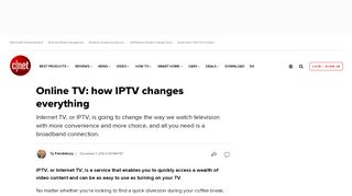 
                            8. Online TV: how IPTV changes everything - CNET