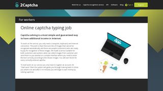 
                            8. Online typing job on 2captcha.com. The most simple and trustful way ...