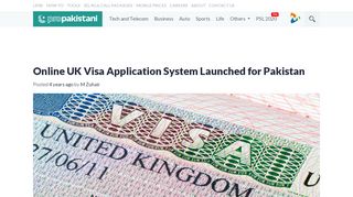 
                            4. Online UK Visa Application System Launched for Pakistan - ProPakistani